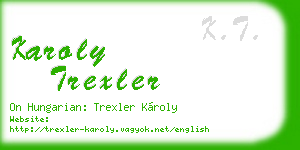 karoly trexler business card
